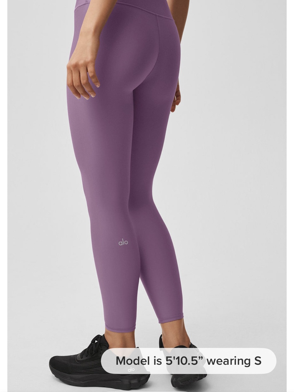 Alo Airlift Lavender Purple Active Set - Sports Bra & Leggings with headband - Picture 3 of 7